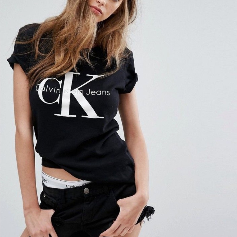Calvin Klein Short Sleeve Monogram Logo T-Shirt